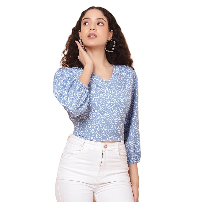 Women’s Floral Print Crop Top