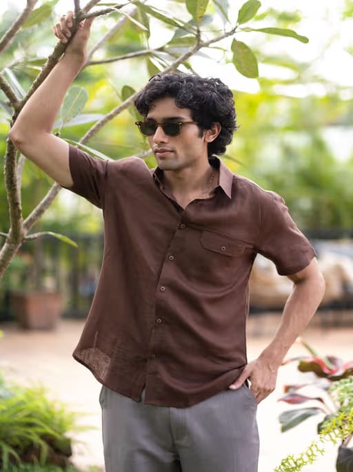 Men’s Linen Short Sleeve Shirt